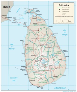 A Map of Sri Lanka (slightly outdated, from 2001). Not sure of any critical changes since then.